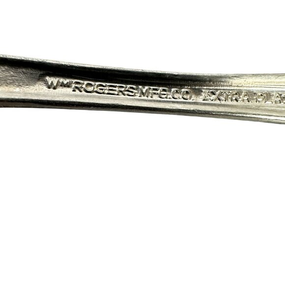 Vintage Wm Rogers Mfg Co Extra Plate Silver Plated Soup Spoon - Picture 3 of 5